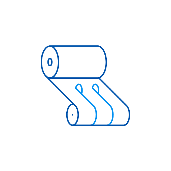 1260mm幅スリッター加工機完成のイラスト