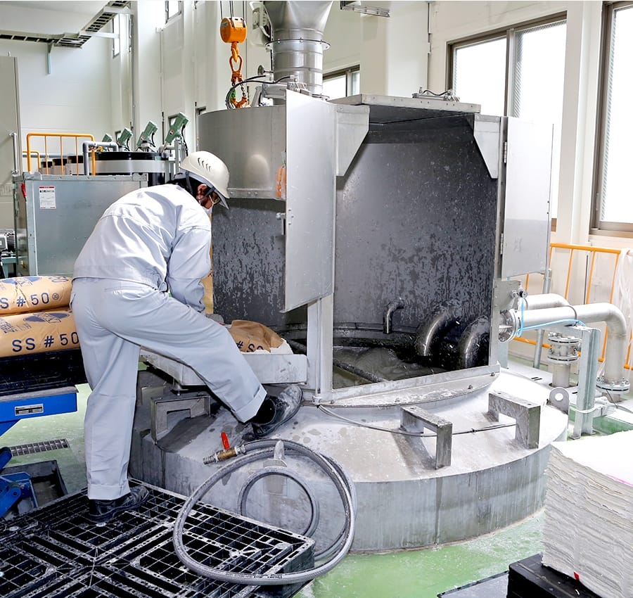 凝集製法仕込み・分散の様子